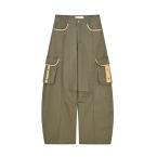 早乙女惠子saotome/STMKZ232246/撞色织带工装长裤 商品图0