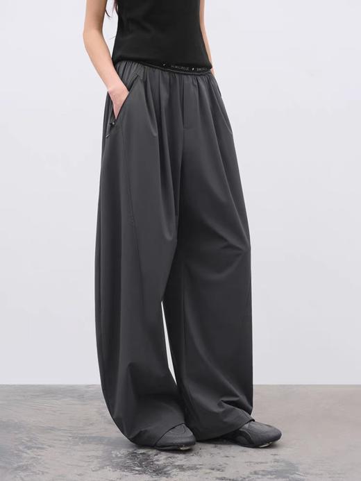 半圆/C63830119/分割感松紧腰弯刀裤 商品图0