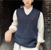 中性款绞花针织衫背心马甲ba 商品缩略图4