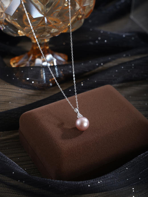 子佩集【海韵天后】银S925珍珠惜王妃套链项链【MLTL061】紫三角2602 商品图4