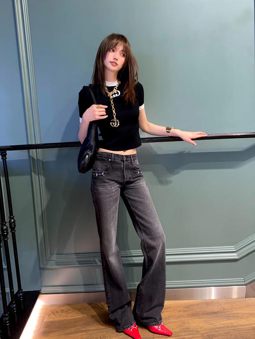 古驰26春夏字母针织短袖 商品图2