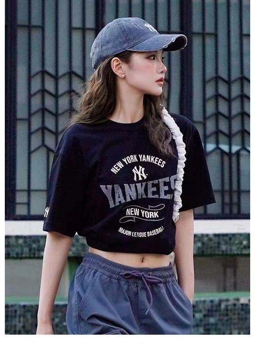 F030433字母印花款新品时尚复古圆领亲肤透气男女同款套头短袖T恤 商品图9