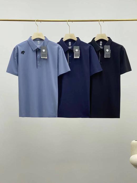 F030456夏新款男士商务休闲丝速干抗皱耐磨翻领凉爽细腻短袖Polo衫 商品图1
