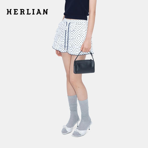 HERLIAN 2026年春夏新品波点满印蛋糕蓬蓬裙抽绳女显瘦百搭半裙 商品图0