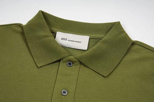 F030423黑色小爱心刺绣高品质珠光舒适百搭情侣翻领短袖polo衫 商品图7