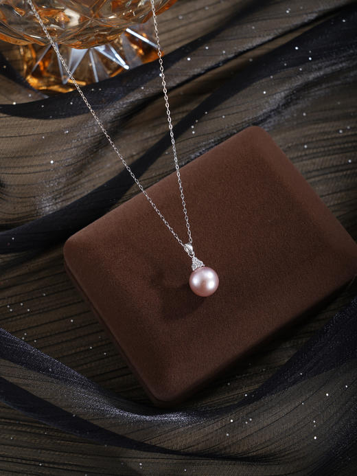 子佩集【海韵天后】银S925珍珠惜王妃套链项链【MLTL061】紫三角2602 商品图2