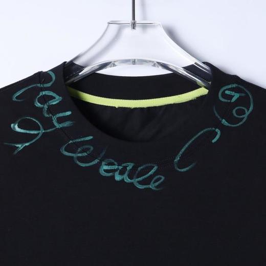 26T58SDSA男装2026新款美式复古t恤重磅棉宽松领口涂鸦设计感短袖 商品图2