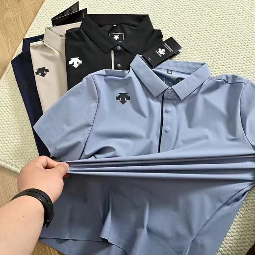 F030456夏新款男士商务休闲丝速干抗皱耐磨翻领凉爽细腻短袖Polo衫 商品图7