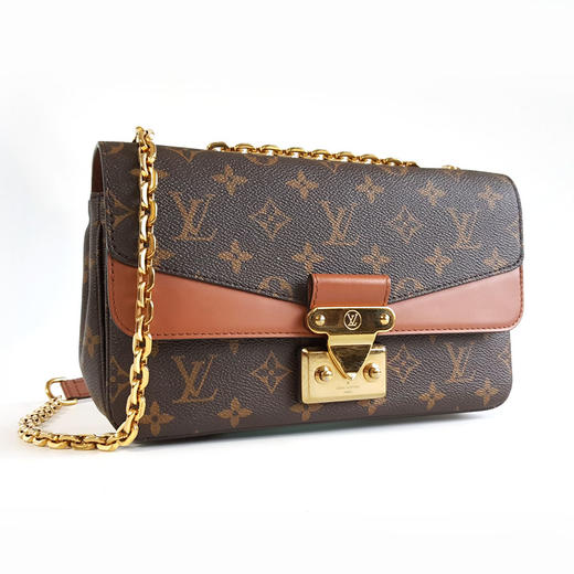 【95新】LV路易威登M46127老花拼焦糖棕色Marceau马尔索链条单肩包女士020326AK22 商品图2