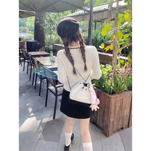 <曾小咸推荐>3.8现货秒杀 ！微信超特价！韩系小香风针织开衫 日常189.99 立减100 秒杀89.99！！ 商品图4