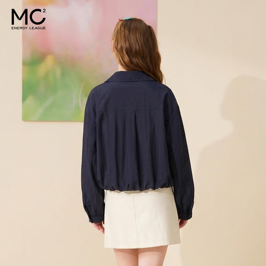 女装翻领开v假两件衬衣-3821C5231025 商品图3