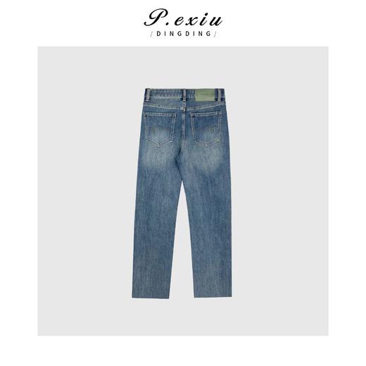 03-2潘依绣丁丁宠粉PanYiXiu/潘依绣100%棉韩系休闲百搭水洗直筒牛仔裤 Q1655 商品图2