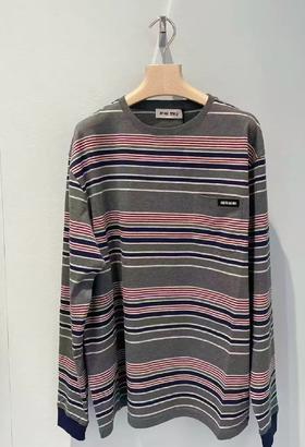 女款条纹长袖T恤hu017