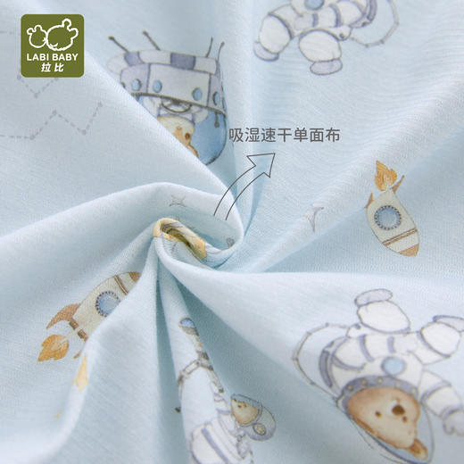 特惠拉比内衣j6-1漫游内衣后弧斜衿衣2入蓝LZBA101701 商品图2