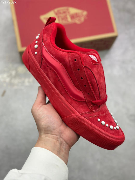 春季特惠💰320 Vans Knu Skool 经典舒适 支撑 低帮 板鞋 男女同款 大红色 商品图0