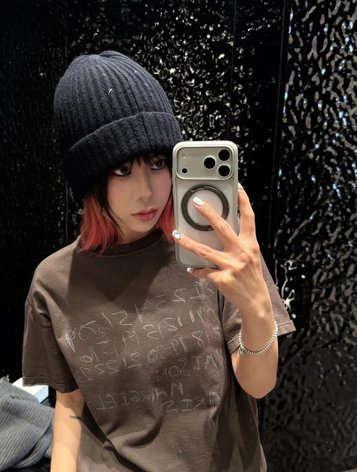 梅森马吉拉 字母印花圆领短袖T恤 商品图2