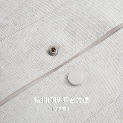 【含亚麻】圣得西工装翻领夹克男士2026新款外套春季简约通勤上衣 商品图7