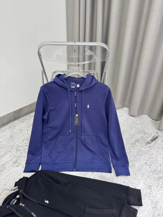 F030455小马刺绣简约宽松休闲百搭细腻柔软拉链开衫外套连帽卫衣帽衫 商品图8