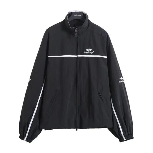 F0304125男女日常通勤白条拼接OS超宽松廓型设计冲锋衣夹克外套 商品图2