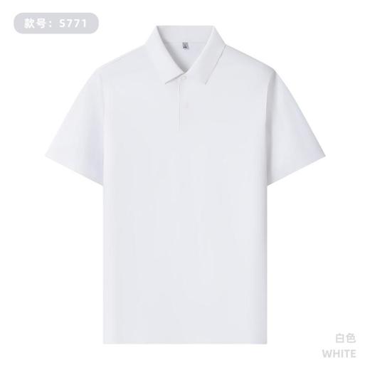 185g 60支匹马棉纯色二级贴胶布领短袖隐形暗扣翻领上衣  ZT-S771# 商品图5