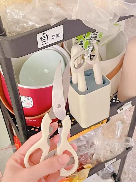【小来】19.9到手！精致网红厨具五件套，水果刀、多功能剪刀、削皮器、开瓶器、可沥水收纳盒 商品图4