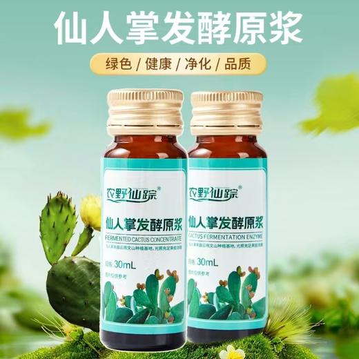 【甄选】仙人掌发酵原浆精选云南文山仙人掌健康美味果胶浓郁270ml一盒（30ml*7瓶） 商品图1
