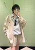 中性款三角标宽松长袖衬衫zh020 商品缩略图4