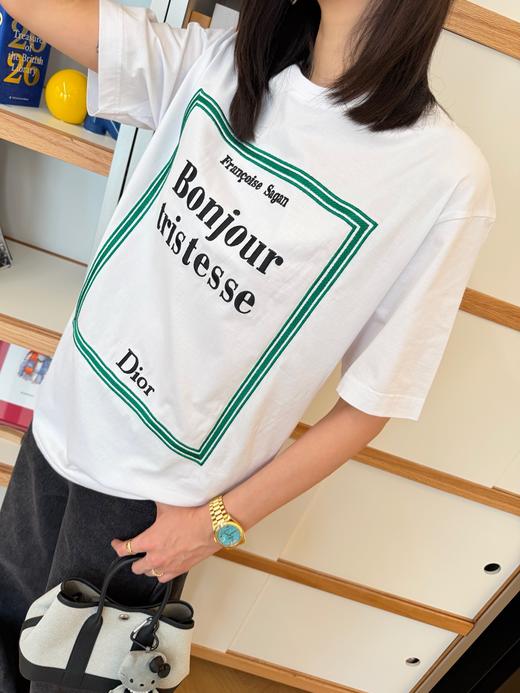 新款迪奥白色短袖刺绣T恤 商品图1
