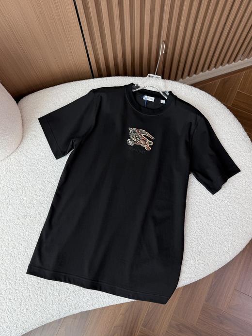 BUR 26新品战马刺绣标圆领短袖男女同款T恤 商品图6