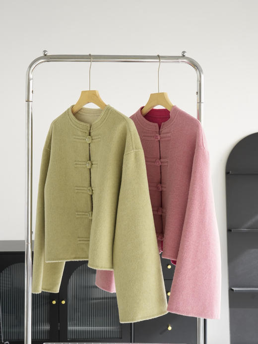 ACME KORYA 双面羊毛呢桑蚕丝新中式外套 | 国风有温度的雅致，同色系双面配色，时髦高级 商品图4