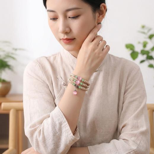 「粉黛佳人」星月菩提手链 新中式原创饰品 简约高级感 商品图2