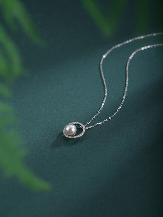 子佩集【霁月清欢】银S925珍珠惜王妃套链项链【QJTL007】圆环单珠2602 商品图4