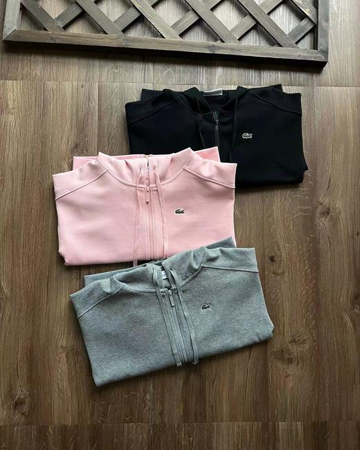 F030469女装新款柔软时尚舒适连帽衫小短款设计拉链卫衣外套 商品图3