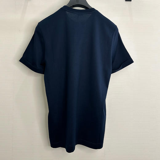 KITON 男士字母徽刺绣圆领短袖T恤 蓝色 UMK075302005 商品图1