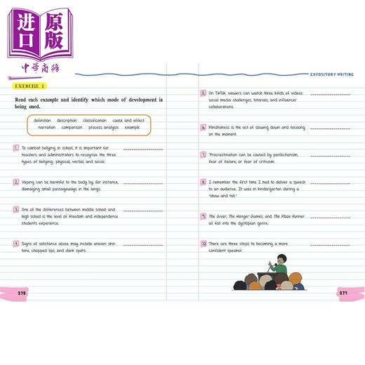 预售 【中商原版】美国中学英语语言艺术练习指南 英文原版 Middle School English Language Arts Workbook 英语工具书 商品图2