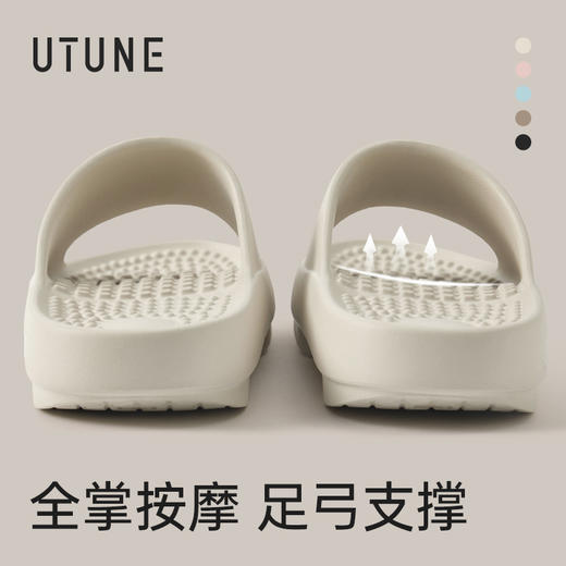 老米优品🎈情侣款！《优调 轻柔按摩拖鞋》 足弓支撑 足底按摩 凉拖鞋 家居软底拖鞋  夏季室内浴室防滑  UXT1519 商品图2