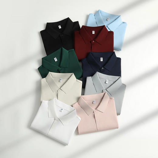 190g 60支云感莫代尔棉纯色二级贴胶布领短袖隐形暗扣POLO衫  ZT-S661# 商品图1