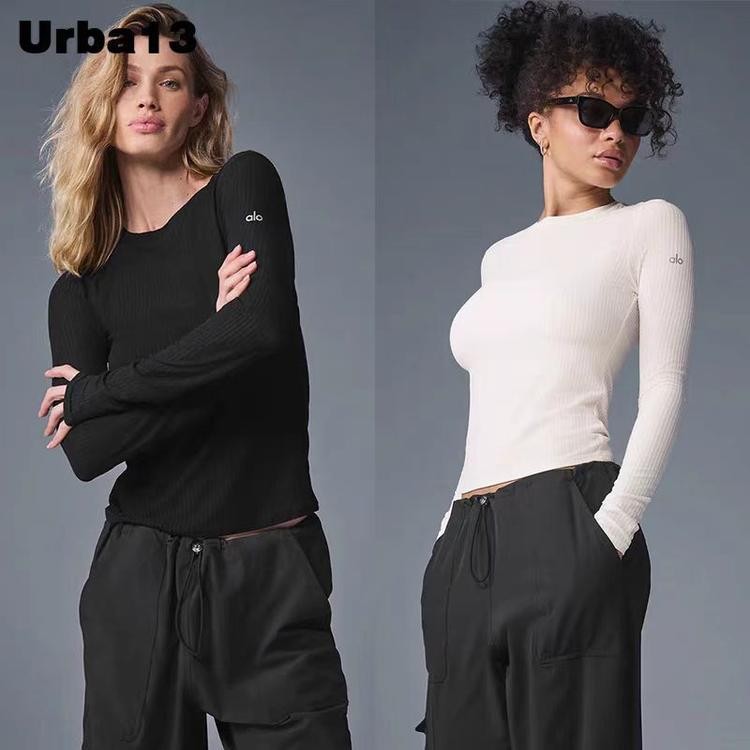 二店y ALO 原版品质 超舒适螺纹长袖针织衫 修身显瘦