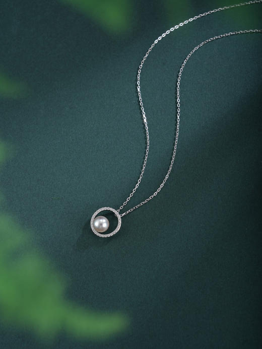 子佩集【霁月清欢】银S925珍珠惜王妃套链项链【QJTL007】圆环单珠2602 商品图3