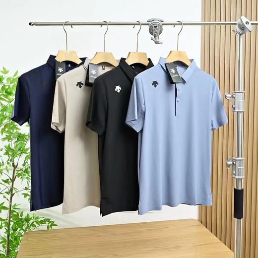 F030456夏新款男士商务休闲丝速干抗皱耐磨翻领凉爽细腻短袖Polo衫 商品图0