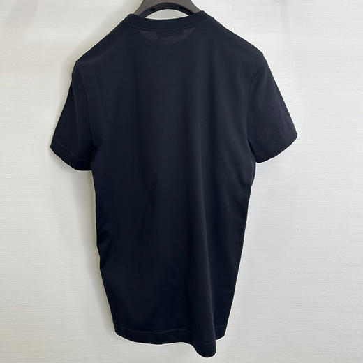 KITON 男士字母徽标刺绣圆领短袖T恤 黑色 UMM06880400A 商品图1