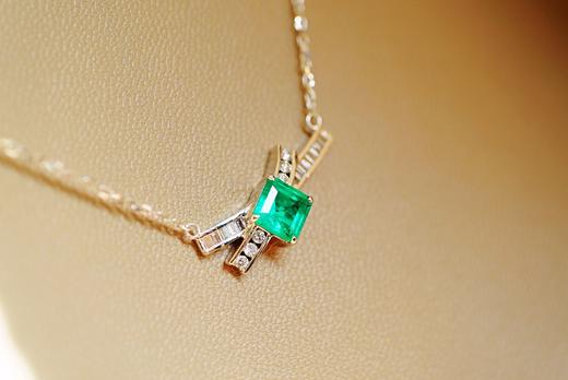 0.55克拉祖母绿项链 商品图1