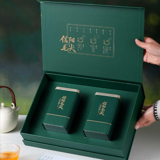 18元一套 / 一箱20套 核心产区【信阳毛尖 双罐 绿色 】 商品图1