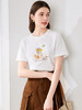 【百图lulu定制】【风禾日丽T恤】立体毛巾刺绣  女生 图案  气质短袖T恤 商品缩略图0