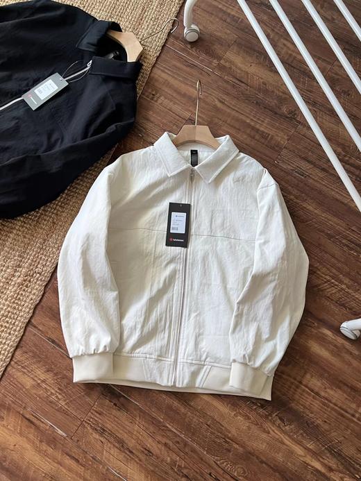 F030431男士棉混纺斜纹时尚舒适百搭通勤拉链夹克翻领外套 商品图3