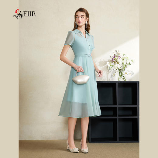 司歌衬衫收腰连衣裙仙气凉感A911251X 商品图2