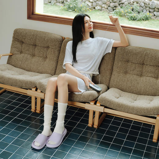 朴西浮影情侣凉拖鞋男女家用夏季洗澡厚底防滑时尚可外穿拖鞋 商品图5