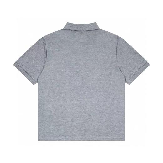 F030423黑色小爱心刺绣高品质珠光舒适百搭情侣翻领短袖polo衫 商品图4