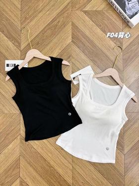 F030446春季新款一包两件胸垫一体式可盐可甜百搭舒适女士免穿内衣无袖背心