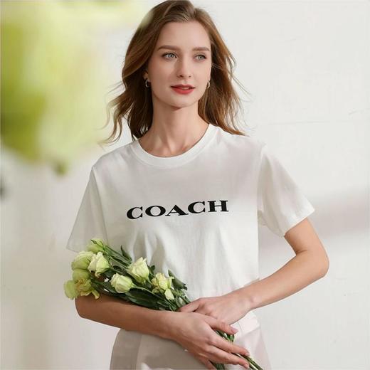 初夏必备 低至一折【COACH/蔻驰  男女款短袖】经典款式 花小钱购质量 商品图1